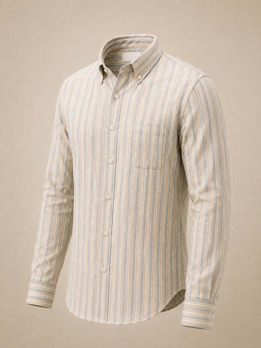 Premium Striped Linen Blend Shirt