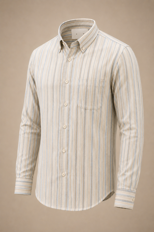 Premium Striped Linen Blend Shirt