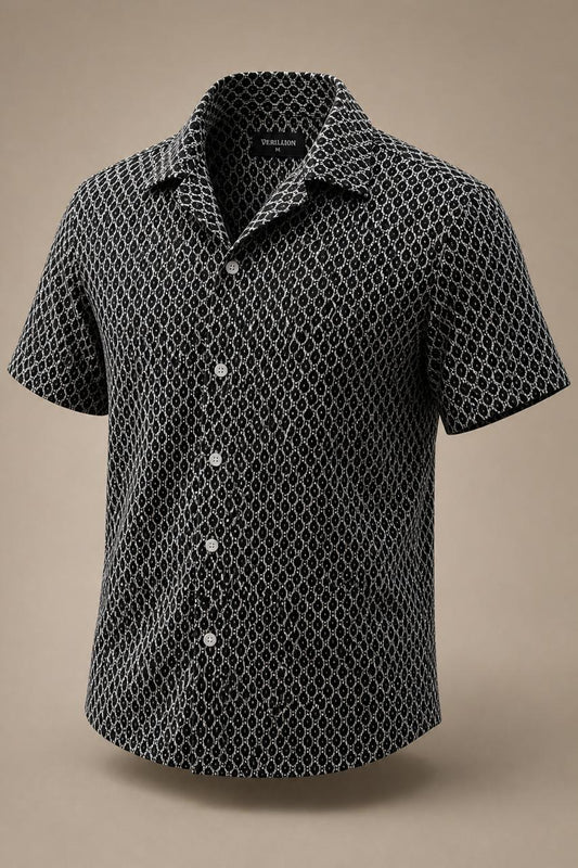 Black Geo Knit