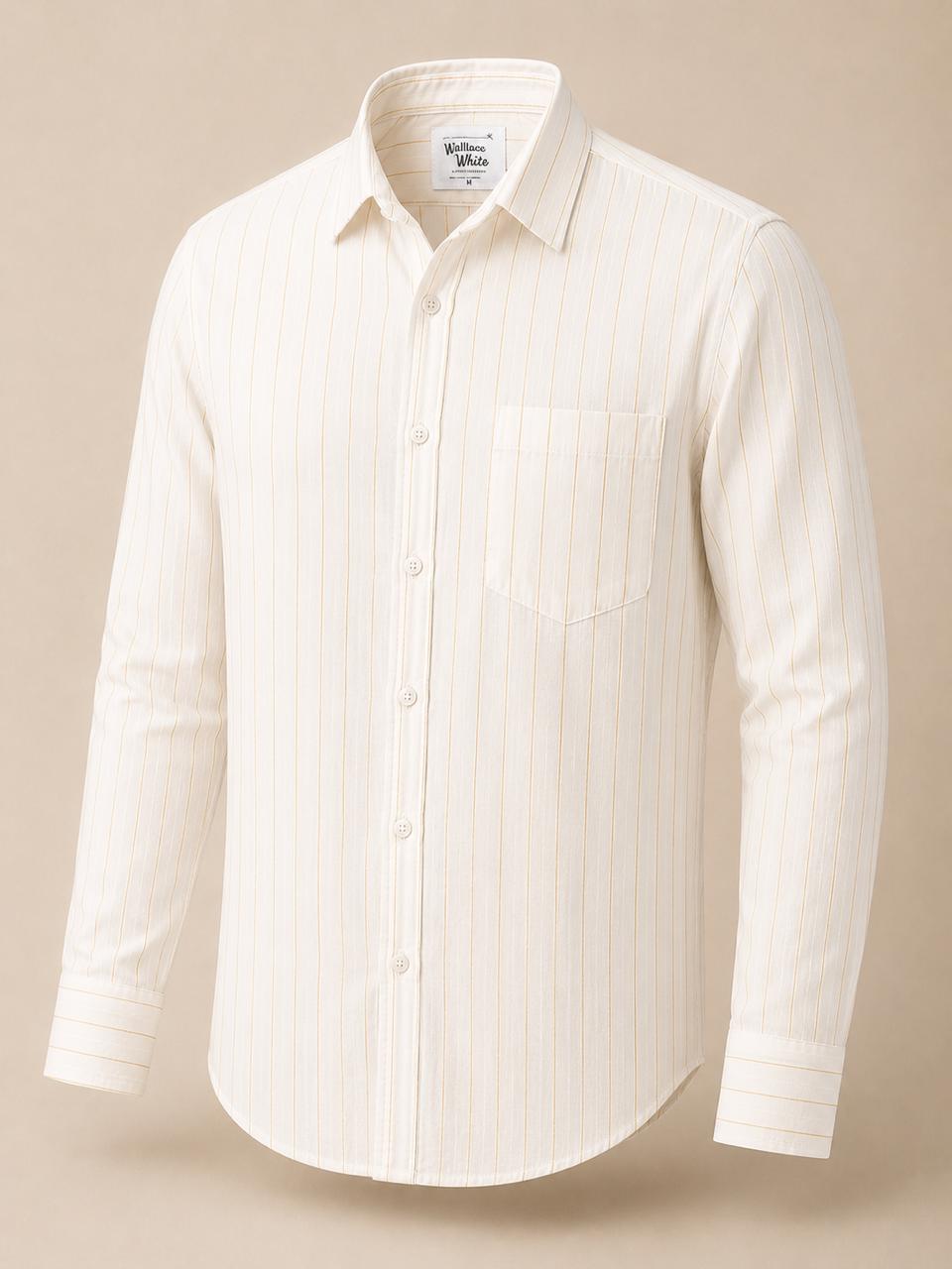 Classic Ivory Stripe Shirt